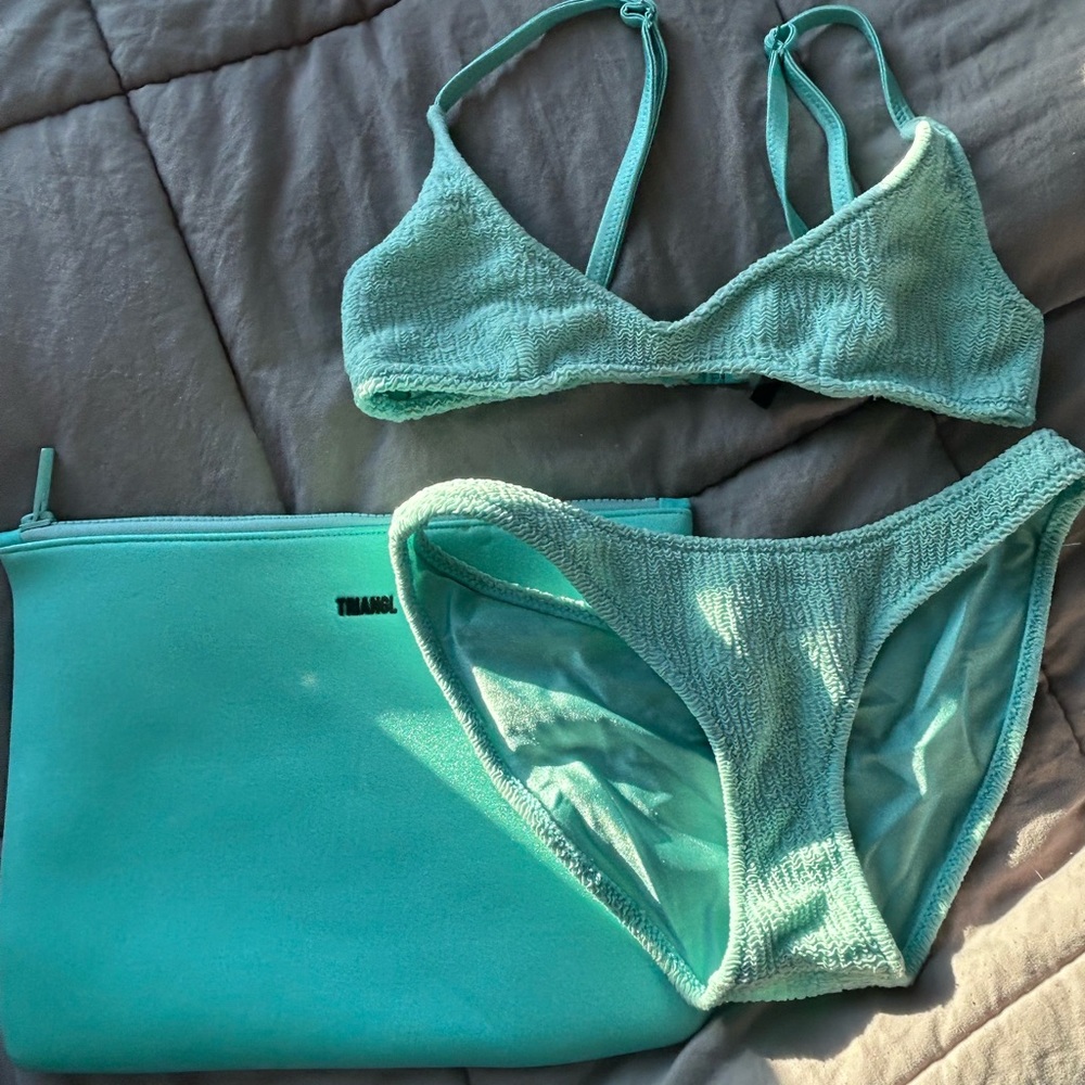 Triangl bikini set maia granada discontinued teal xxs